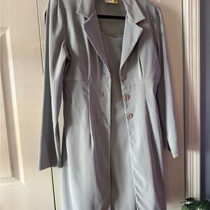 Maurices Soft Gray Women's Suit Jacket dress